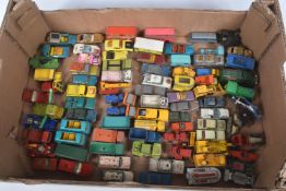 A QUANTITY OF UNBOXED AND ASSORTED PLAYWORN DIECAST VEHICLES, Matchbox, Husky including Studebaker