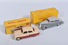 TWO BOXED DIE CAST DINKY TOYS MODEL VEHICLES, the first a Vauxhall Crest Saloon, reference 164,