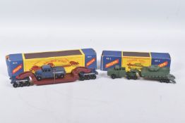 TWO BOXED MATCHBOX SERIES MAJOR PACKS, Thornycroft Mighty Antar Tank Transporter and Centurion Tank,