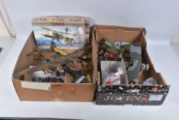 A QUANTITY OF CONSTRUCTED PLASTIC MAINLY AIRCRAFT KIT MODELS, all have been constructed and finished