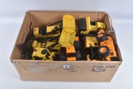 NINE ITEMS OF TONKA TOYS CONSTRUCTION EQUIPMENT, 4 x Articulated Wheeled Loading Shovel, two being