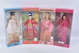 FOUR BOXED MODERN MATTEL BARBIE DOLLS FROM THE PRINCESS DOLLS OF THE WORLD COLLECTION, 'Princess