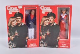 BOXED 1977 MEGO CORP CAPTAIN AND TENILLE 12 1/4 POSEABLE FASHION DOLLS, the first a Toni Tennille