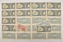22X JAPANESE TEN DOLLAR MALAYA WARTIME OCCUPATION BANKNOTES, all in reasonable condition