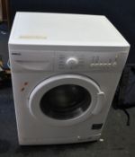 A BEKO WMB 51221W SHALLOW WASHING MACHINE, width 60cm, depth 50cm, height 85cm (PAT pass, spin cycle