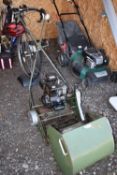 A SIMPLEES CYLINDER PETROL LAWNMOWER, with a grass box, condition report: untested