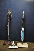 A SHARK ROCKET DUO CLEAN VACUUM CLEANER, a Shark Steam Pocket Mop and a handheld vacuum cleaner (all