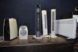A COLLECTION OF HOUSEHOLD HEATING AND COOLING ITEMS, including a Dimplex Air con unit, an Ambient