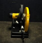 A DeWALT DW875 CHOP SAW with a 14in metal cutting blade fitted (PAT pass and working)