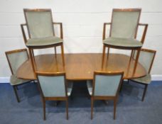 G PLAN, A LATE 20TH CENTURY OAK EXTENDING DINING TABLE, with a single fold out leaf, extended length