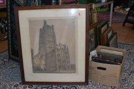 WILLIAM SINDEY CAUSER (1876-1958) ELY CATHEDRAL, a watercolour on paper signed bottom middle,