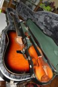 A BRUNSWICK RODEO SERIES ACOUSTIC GUITAR, model number BMT105-CB, made in China, serial number