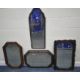 FOUR 20TH CENTURY OAK FRAMED WALL MIRRORS, varying in shape and size, largest 82cm x depth 51cm, - Image 1 of 5