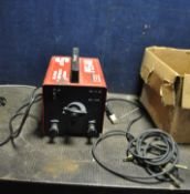 A SIP PES140 ELECTRIC ARC WELDER with earth and electrode holder (PAT fail due to uninsulated plug