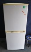 A CURRYS ESSENTIAL CE55CW13 FRIDGE FREEZER width 55cm, depth 56cm, height 134cm (PAT pass and