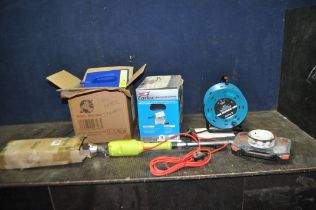 A COLLECTION OF POWER TOOLS including an Earlex and a Denny International wallpaper strippers, a