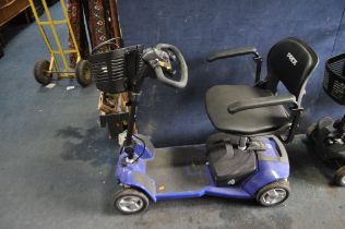 A PRIDE APEX ALUMA-LITE MOBILITY SCOOTER with key and charger (PAT pass and working but battery