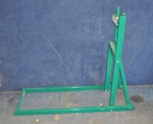 A SMART WOOD HOLDER with spiked bars to hold work piece for sawing length 120cm, height 96cm