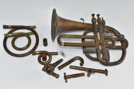 A CHARLES PACE NINETEENTH CENTURY CORNET stamped to the bell 'Chas (Charles) Pace & Sons 49 King St.