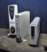 TWO OIL FILLED RADIATORS AND A HEATER by EHS, Dunelm and Challenge (all PAT pass and working)