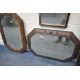 FOUR 20TH CENTURY OAK FRAMED WALL MIRRORS, varying in shape and size, largest 82cm x depth 51cm, - Image 5 of 5