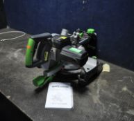 AN EVOLUTION RAGE 3 COMPOUND MITRE SAW, with 210mm blade and manual (PAT pass and working)