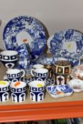 A COLLECTION OF ROYAL CROWN DERBY ITEMS to include three 1128 patterned Imari items comprising a