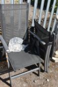 A PAIR OF ROYALCRAFT VITO RECLINING FOLDING GARDEN CHAIRS (2)