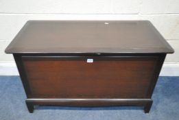 A STAG MINSTREL BLANKET CHEST, width 97cm x depth 49cm x height 60cm, condition report: marks, light