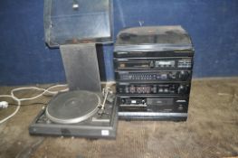 A DUAL 505-2 TURNTABLE, with an Ortofon 10 cartridge fitted (no drive belt, motor not tested, needle