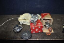 THREE VINTAGE LUCAS SPOT LIGHTS, including a boxed SLR 576, a boxed Sft 576 and a FT/LR6/9 (all