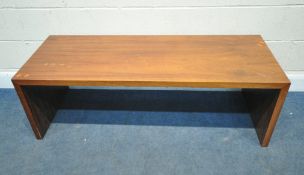 G PLAN, A BESPOKE ROSEWOOD RECTANGULAR COFFEE TABLE, length 137cm x depth 53cm x height 45cm,