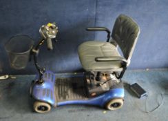 A SHOPRIDER MOBILITY SCOOTER, with two keys and charger (PAT pass and working but battery