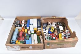 A QUANTITY OF UNBOXED AND ASSORTED PLAYWORN DIECAST VEHICLES, to include Corgi Toys Thunderbird