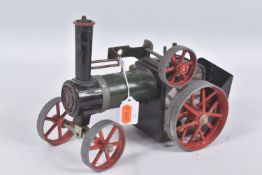 AN UNBOXED MAMOD LIVE STEAM TRACTION ENGINE, No.TE1, not tested, playworn condition, appears to have