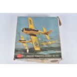 A BOXED COX NORTH AMERICAN AVIATION T-28 ADVANCE TRAINER 049 ENGINE POWERED READY TO FLY AIRCRAFT