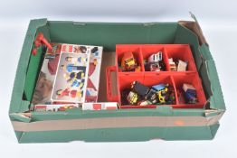 FOUR BOXED 1970'S LEGO SETS, Family set, No.200, Complete Living Room set, No.263, Baby's Cot and