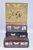 FOUR BOXED CORGI AVIATION ARCHIVE 1:72 LIMITED EDITION MODEL MILITARY AIRCRAFTS, the first a Nose