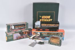 A COLLECTION OF BOXED AND UNBOXED EDDIE STOBART LTD TRANSPORT VEHICLES, to include a Corgi 'The