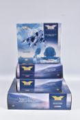 FOUR BOXED CORGI AVIATION ARCHIVE 1:72 MODEL JET FIGHTER POWER MILITARY AIRCRAFTS, the first a