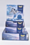 FOUR BOXED CORGI AVIATION ARCHIVE 1:72 MODEL JET FIGHTER POWER MILITARY AIRCRAFTS, the first a