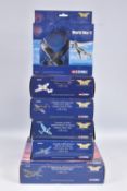 SIX BOXED CORGI AVIATION ARCHIVE MODEL MILITARY AIRCRAFTS, the first a 1:444 limited edition War