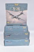 FOUR BOXED CORGI AVIATION ARCHIVE MODEL MILITARY AIR POWER AIRCRAFTS, the first 1:72 English