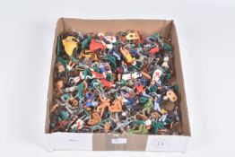 A COLLECTION OF ASSORTED TIMPO TOYS PLASTIC FIGURES, mainly Swoppet figures, majority are standing