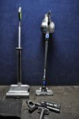A VAX BLADE 24V CORDLESS VACUUM CLEANER with accessories and a bag, but NO CHARGER and a G Tech