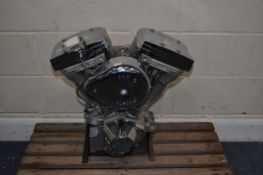 A MERCH VEE TWIN MOTORCYCLE ENGINE rebuilt and rebored to 2100cc (128 Cubic inch) Serial No