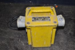 A 110V TRANSFORMER 1000va, with two outlets (PAT pass and working) and a vintage 110v Kango