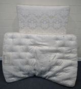 A VI-SPRING 'THE HERALD' 4FT6 DIVAN BED AND MATTRESS, condition report: general signs of usage