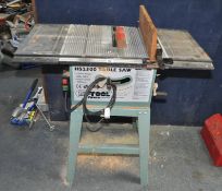 A NUTOOL HS2500 TABLE SAW, with two extensions (PAT pass and working)