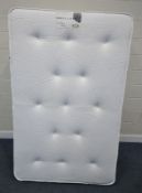A WHEATCROFT ARRAN ORTHOPAEDIC 4FT DIVAN BED AND MATTRESS, condition report: general signs of usage